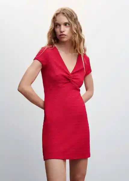 Vestido Cuore Rojo Talla 24 Mujer Mango