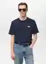 Camiseta Mvpna Navy Talla L Hombre Mango