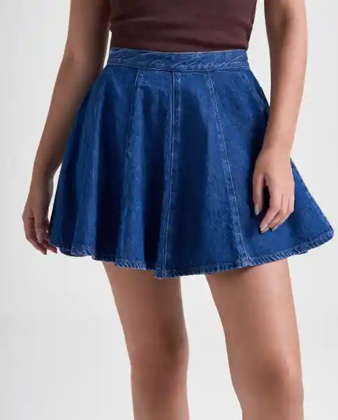 Falda Mujer Azul Talla 4 349G000_AZU174429 Americanino