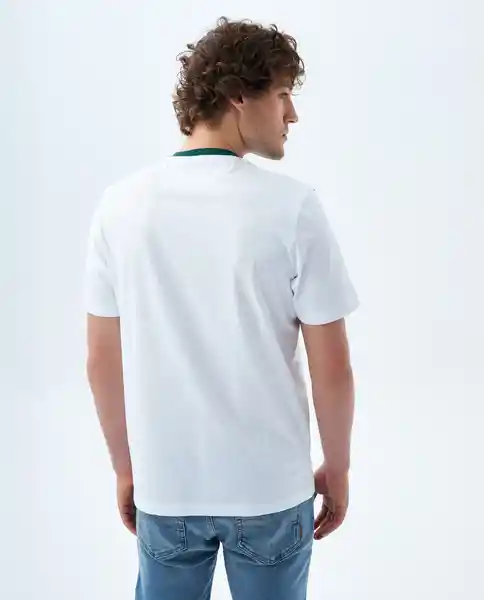 Camiseta Hombre Blanco Talla L 849F011 Americanino