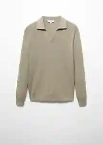 Buzo Buzo Jersey Cottonp Khaki Talla M Hombre Mango