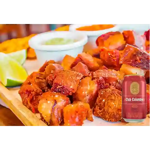 Combo Chicharrón + Club col. Roja Lta 330ml