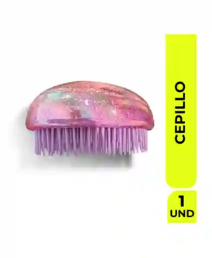 Neon Cepillo Desenredante Viaje Glitter