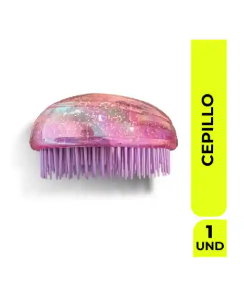 Neon Cepillo Desenredante Viaje Glitter