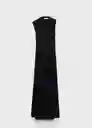Vestido Enya Negro Talla M Mujer Mango