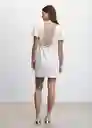 Vestido Dakota Blanco Talla S Mujer Mango