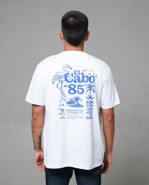 Camiseta Hombre Blanco Talla S 102G001 Rifle
