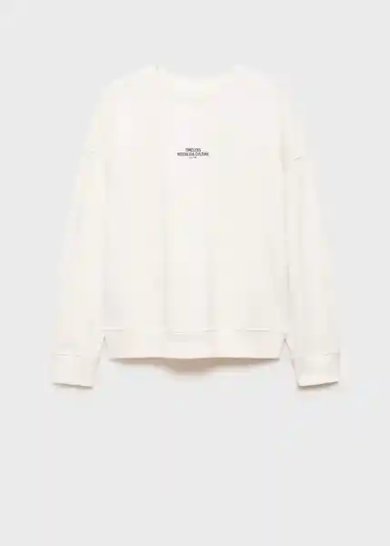 Sudadera Timeless Offwhite Talla 19 Teen Niñas Mango