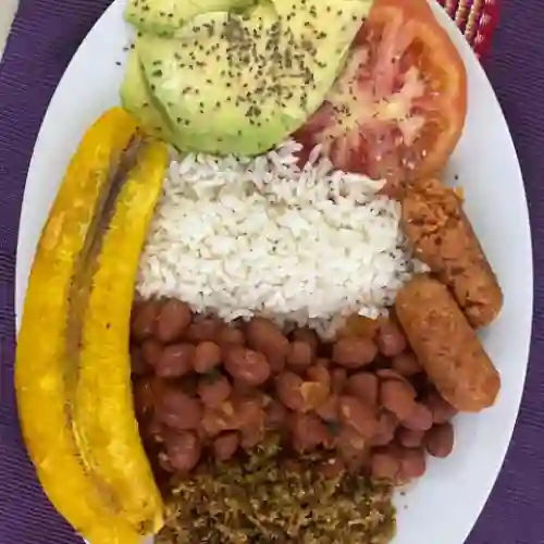 Combo Bandeja Paisa Vegana Sin Gluten
