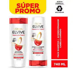 Elvive Shampoo Reparador + Acondicionador Reparador