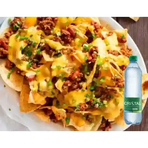 Combo los Nachos de Lupita + Agua Cristal con Gas