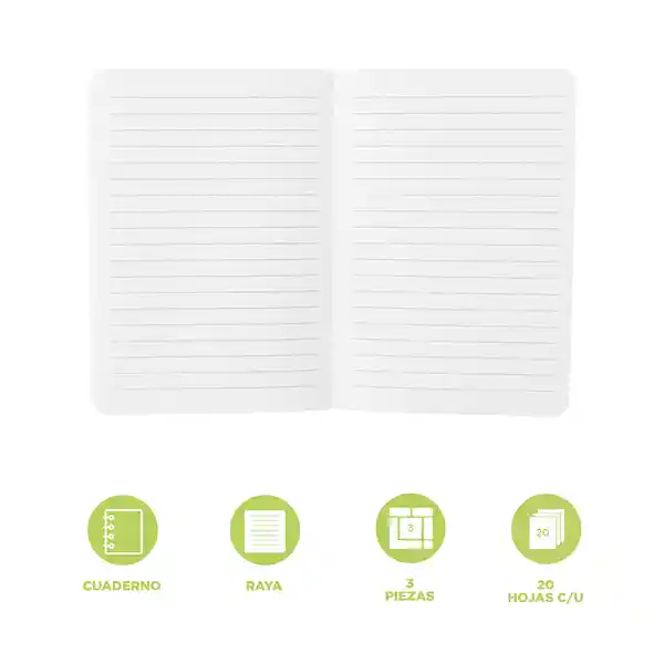 Cuaderno A6 Serie Silver Gray Miniso