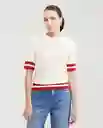 Camiseta Refined Femenino Crudo Porcelana Claro M Chevignon