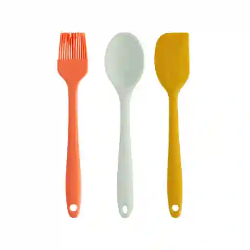 Set Mini Utensilios de Silicona Repostería Diseño 0005 Casaideas