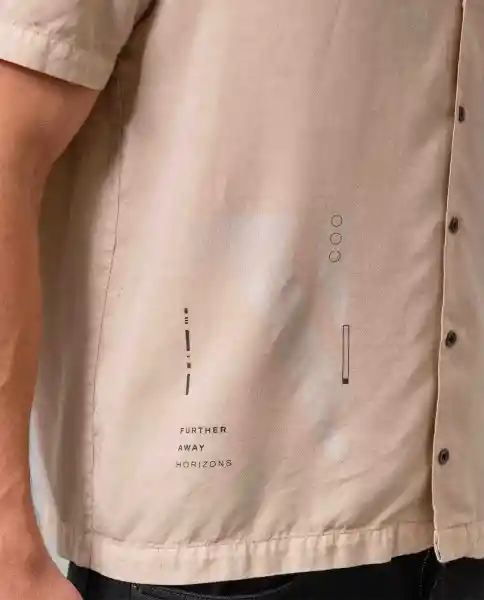 Camisa Hombre Beige Abetinote Claro Talla M 89520 Rifle