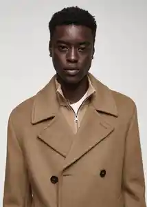 Abrigo Tinof Camel Talla XXL Hombre Mango