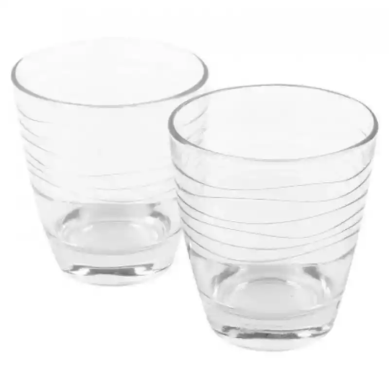 Cristar Home Set De 6 Vasos Curvas En Vidrio 327 Ml