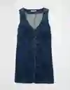 Vestido Mujer Azul Talla MEDIUM 8997936 American Eagle