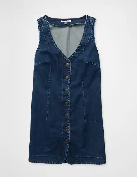 Vestido Mujer Azul Talla MEDIUM 8997936 American Eagle