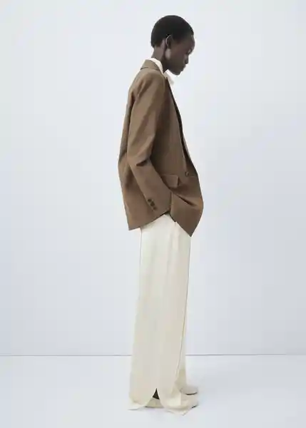 Blazer Americana Iris Topo Talla M Mujer Mango