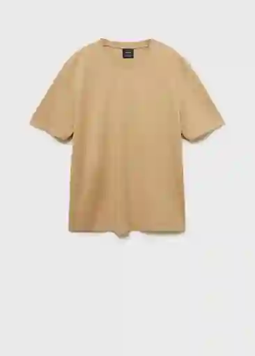 Camiseta Kimi Camel Talla L Hombre Mango