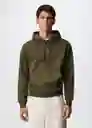 Sudadera Bono Khaki Talla M Hombre Mango