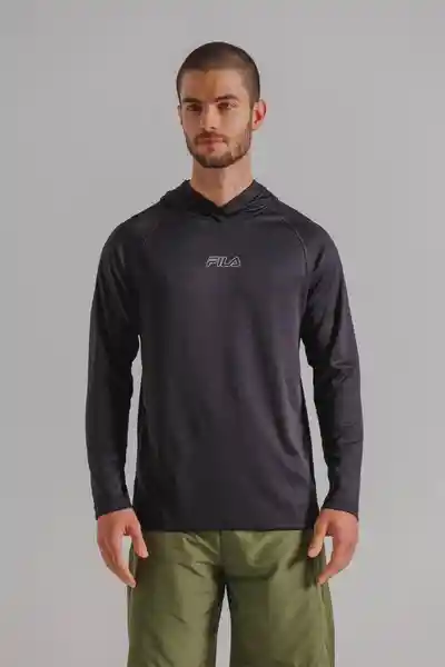 Fila Chompa Para Hombre Negro Talla S