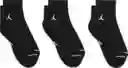 Nike Calcetines Everyday Cush Poly Para Hombre Negro Talla L