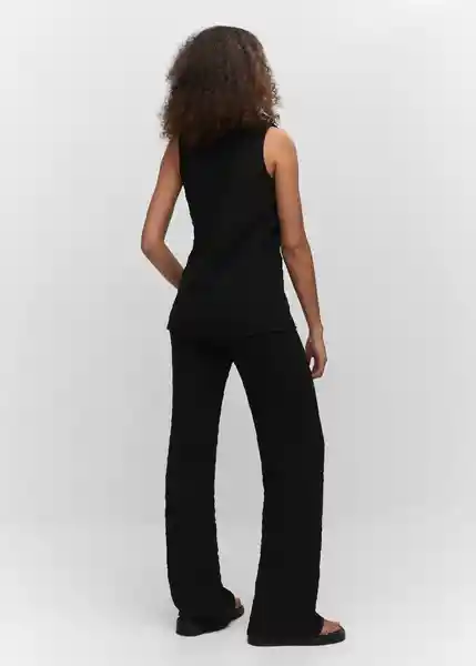 Chaleco Calobra Negro Talla M Mujer Mango