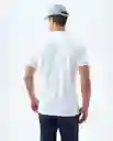 Camiseta Hombre Blanco Talla L 800G000_BLA110601 Americanino