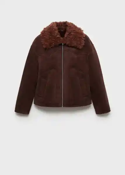 Chaqueta Bombai Marron Talla 24 Mujer Mango