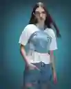 Camisa Mujer Azul Talla M 312G004_AZU114604