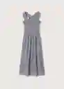 Vestido Troya Navy Talla L Mujer Mango