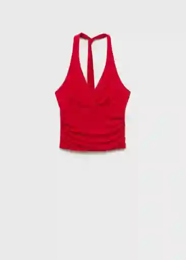 Top Fiji Rojo Talla S Mujer Mango