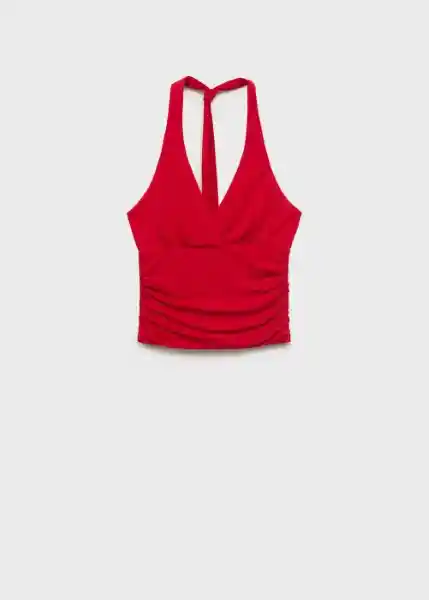 Top Fiji Rojo Talla S Mujer Mango