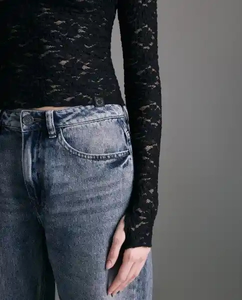 Camisa Mujer Negro Talla M 619G007_NEG190303 Americanino