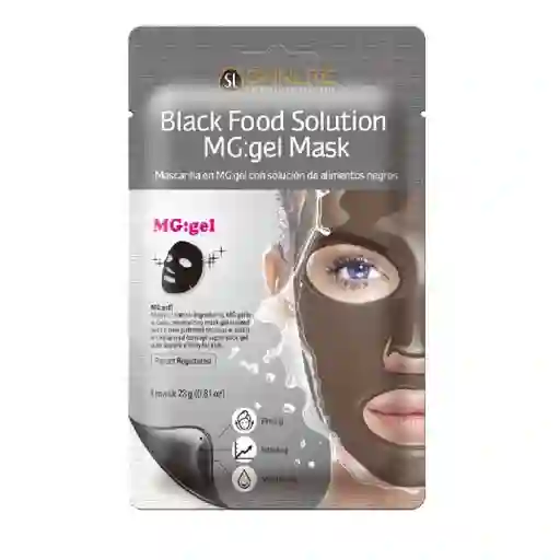 Skinlite Mascarilla Face Care Black Food Solution