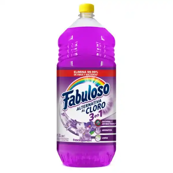 Limpia Pisos Fabuloso Alternativa al Cloro Fresca Lavanda 2L