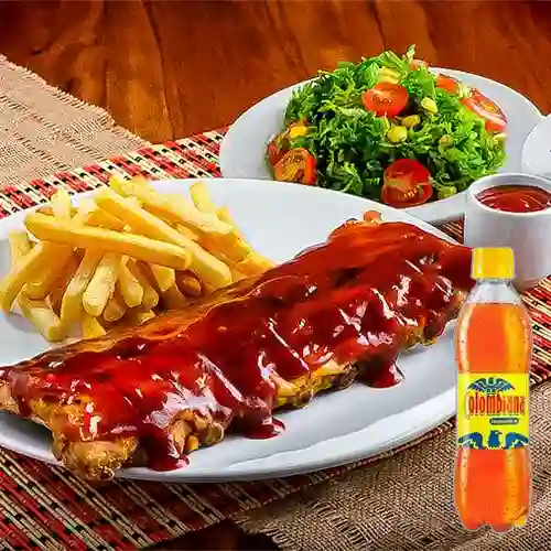 Combo Costillas BBQ + Colombiana 250 ml