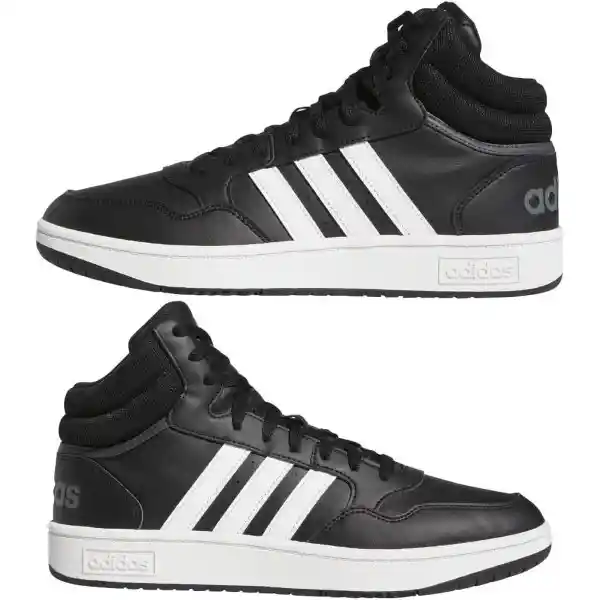 Adidas Zapatos Hoops 3.0 Mid Para Hombre Negro Talla 12