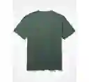 Camiseta Hombre Verde T. Medium American Eagle