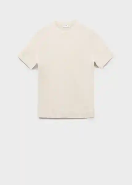 Camiseta Tricot Andrew Marfil Talla L Hombre Mango