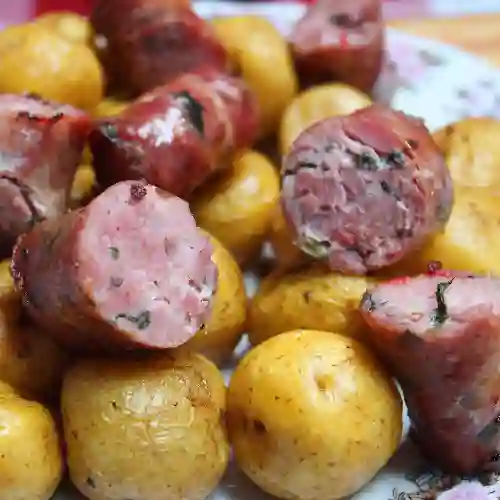 Longaniza con Papa