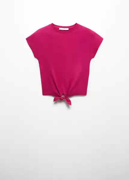 Camiseta Shangai-H Fucsia Talla S Mujer Mango