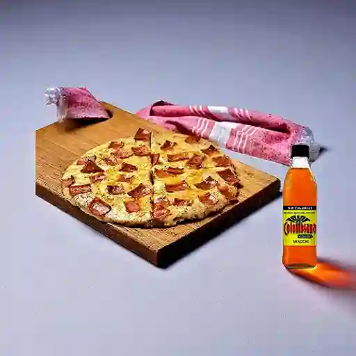 Combo Pizza Jamón Queso + Colombiana 400 ml