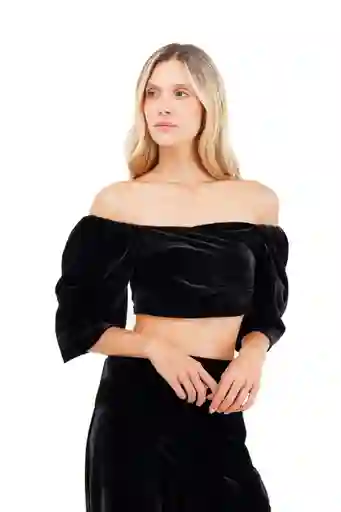 Top Zoe Negro Talla S Mercedes Campuzano