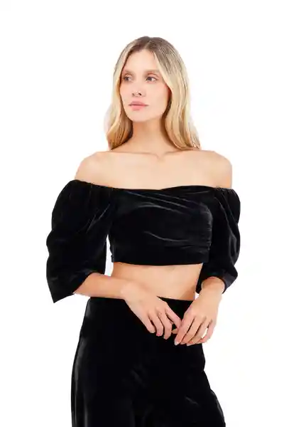 Top Zoe Negro Talla S Mercedes Campuzano