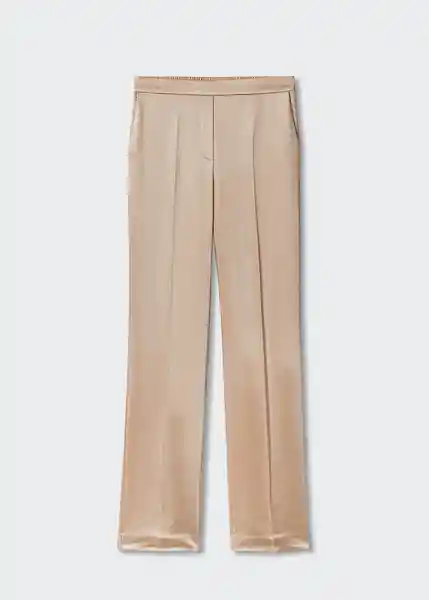 Pantalón Nicole Beige Talla L Mujer Mango