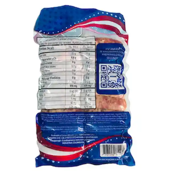E & M Gourmet Chorizo de Cerdo Ahumado Fresco Empacado al Vacío