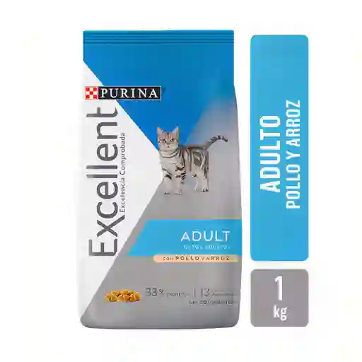 Excellent Alimento Para Gato Adult Cat 1 Kg